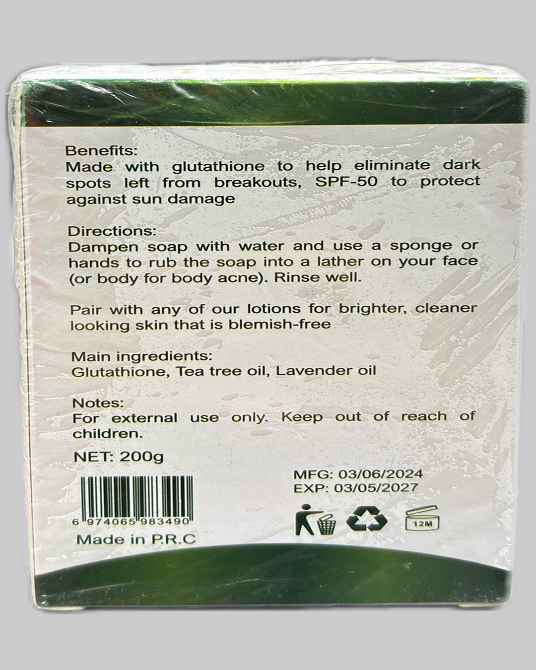 Glutathione Cleansing Bar (view 2)